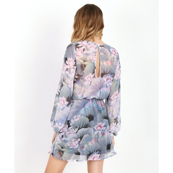 Show Me Your Mumu Rainey Mini Dress in Water Lily - Picture 2 of 9